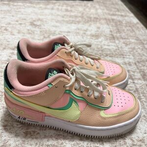 Nike Kids' Pink and Yellow Sneakers